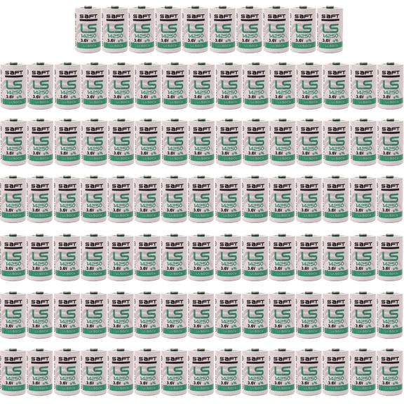 100 Pcs 1/2AA LS14250 Battery 3.6V Lithium Battery  for SAFT Water Meter Electricity Meter Gas