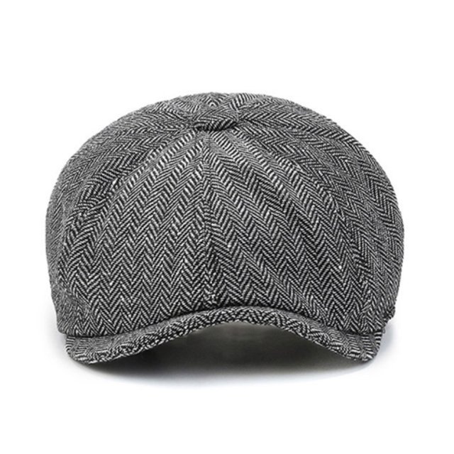 Minnieouse Gorra plana Baker Father Brim Hombres Boinas Sombrero portátil al aire libre Moda Casual Ropa de ocio Sombrero Algodón Poliéster Regalo Sombreros Gris Minnieouse AP012687-03