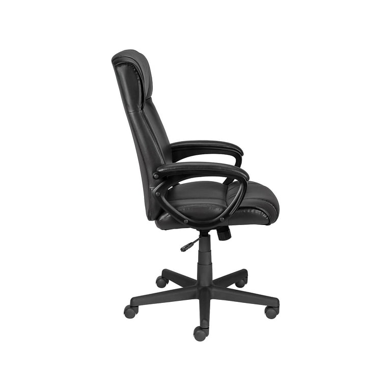 Staples Turcotte Luxura High Back Executive Office Chair, Black