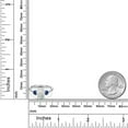 thumbnail image 6 of Gem Stone King 925 Sterling Silver Simulated White Opal and Blue Created Sapphire Engagement Ring for Women | 1.50 Cttw | Oval Cabochon 9X7MM | Gemstone October Birthstone | Size 9, 6 of 6