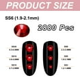 thumbnail image 2 of Uxcell SS6 Round Flatback Rhinestones 1.9-2.1mm Crystal Glass Gems Diamonds for DIY Crafts Clothes Shoes Nail Art Decoration, Burgundy 2880Pcs, 2 of 7