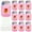 Color:Pink, variant on Pack of 24 Party Message Bottles Card Classroom Exchange Cards for Student Drift Bottle Greeting Cards Birthdays Card
