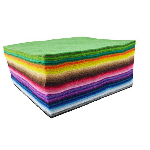 20cm30cm flic-flac 54pcs Felt Fabric Sheet Assorted Color Felt Pack DIY Craft Squares Nonwoven 
