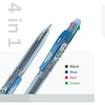 thumbnail image 3 of shiyou-HAUSER 4 In 1 Pens Ballpoint 4 Pc, 1.0 MM Colorful Pens, Blue/Black/Red/Green Pens For Note Taking, Multicolored Pens, Pens For School, Back To College Essentials, Back To School Supplies., 3 of 4