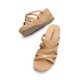 thumbnail image 3 of Sandalias de Cuña DREAM PAIRS Nude con Tiras y Comodidad, 3 of 7