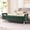 Green, variant on Newest 67.91" Wide Velvet Storage Bench with Armrests, Upholstered Soft Bench for Living Room & Entryway, Beige