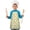 Easter and Chicks, variant on Easter and Tulips Light Blue Pattern Youth Aprons, Adjustable Neck Strap Aprons for Teens' Cooking & Baking