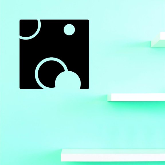 Custom Decals Bubbles Wall Art Size: 16 X 16 Inches Color: Multi