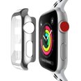 thumbnail image 1 of IBAOLEA 2 Pack Tempered Glass Screen Protector Compatible with Apple Watch 40mm Case, Full Coverage Hard iWatch Case for Series 6/5/4/SE, Silver Bright Silver 40mm Series 6/5/4/SE, 1 of 6