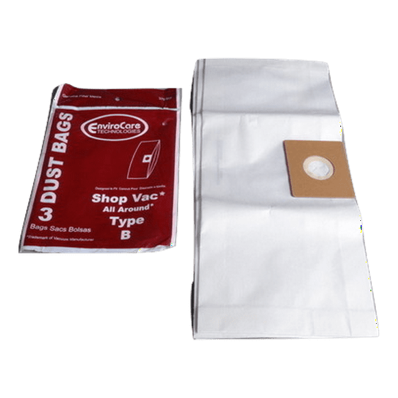 Shop Vac Paper Bags B,3PK All Around Replacement Part-370SW