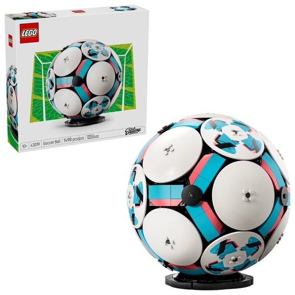 LEGO Editions Soccer Ball - Building Toy for Kids - Collectible Sports Decor for Boys & Girls, Ages 10 - Includes Micro Stadium - Gift Idea for Birthdays - 43019