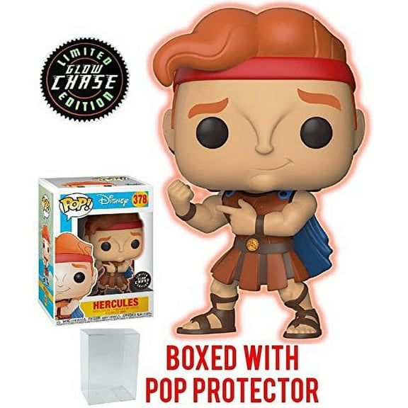 Funko Pop! Disney: Hercules - Hercules CHASE Variant Limited Edition Vinyl Figure (Bundled with Pop Box Protector Case)