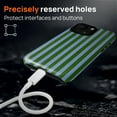 thumbnail image 7 of FKBRCL4U for iPhone 14 Plus Compatible with Magsafe Case Green and Blue Stripes Geometric Vertical Line Pattern for Girl Boy Full Body Magnetic Design Soft Silicone Protection, 7 of 7