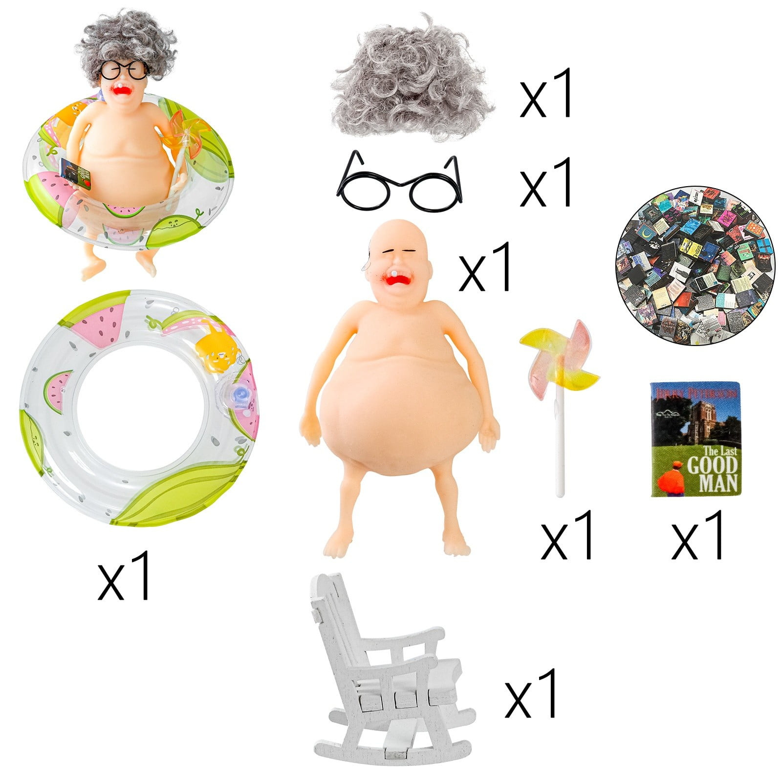 AKEGAMN Clearance! Hot Bald Head Pinch And Funny Ornaments Fun