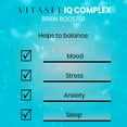 thumbnail image 4 of VITASEI IQ Complex PM Brain Booster Supplement, Nootropics Brain Support Supplement W/ Chamomile, Vitamin B6 & Ashwagandha, Enhance Focus, Boost Concentration & Enhance Mental Clarity- 60 Capsules, 4 of 8