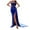 Blue, variant on Leesechin Women's Plus Size Prom Dresses Solid Color Korean Velvet Slim Fit Wrap Hip Evening Dress Long Dress Formal Ball Gown