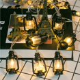 thumbnail image 2 of Bearachild Luz de cadena de botella de queroseno de Halloween Luz de cadena retro Luz de decoración de jardín Iluminación navideña 1.5 millones Bearachild HA024381-01, 2 of 6