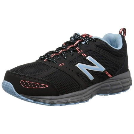 New Balance Womens W430 Low Top Lace Up Running Sneaker, Black, Size
