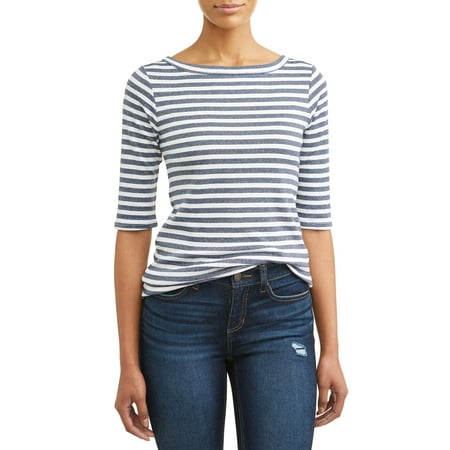 - Women's Fitted Boatneck T-Shirt