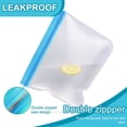 thumbnail image 4 of Leak Proof Thick Zip Lock bag for Sandwich, Snack, Meat, Vegetables, Fruits, 4 of 5