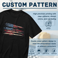 thumbnail image 5 of JTIME Summer T-Shirts for Men Flag Short Sleeve Workout Graphic Tees Casual Crewneck 4th of July Patriotic Shirts Black, Black S-6XL, 5 of 8