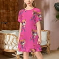 thumbnail image 2 of Super Kitties Girls Short Sleeve Dress Soft Cute Designs Dresses Casual T-Shirt Dress 160CM, 2 of 7