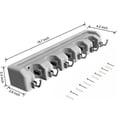 thumbnail image 3 of Broom Holder And Garden Tool Garage Organizer, 3 of 6