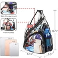 thumbnail image 3 of Mochila transparente apta para estadios: versátil mochila transparente tipo bandolera para conciertos, juegos y festivales., 3 of 6