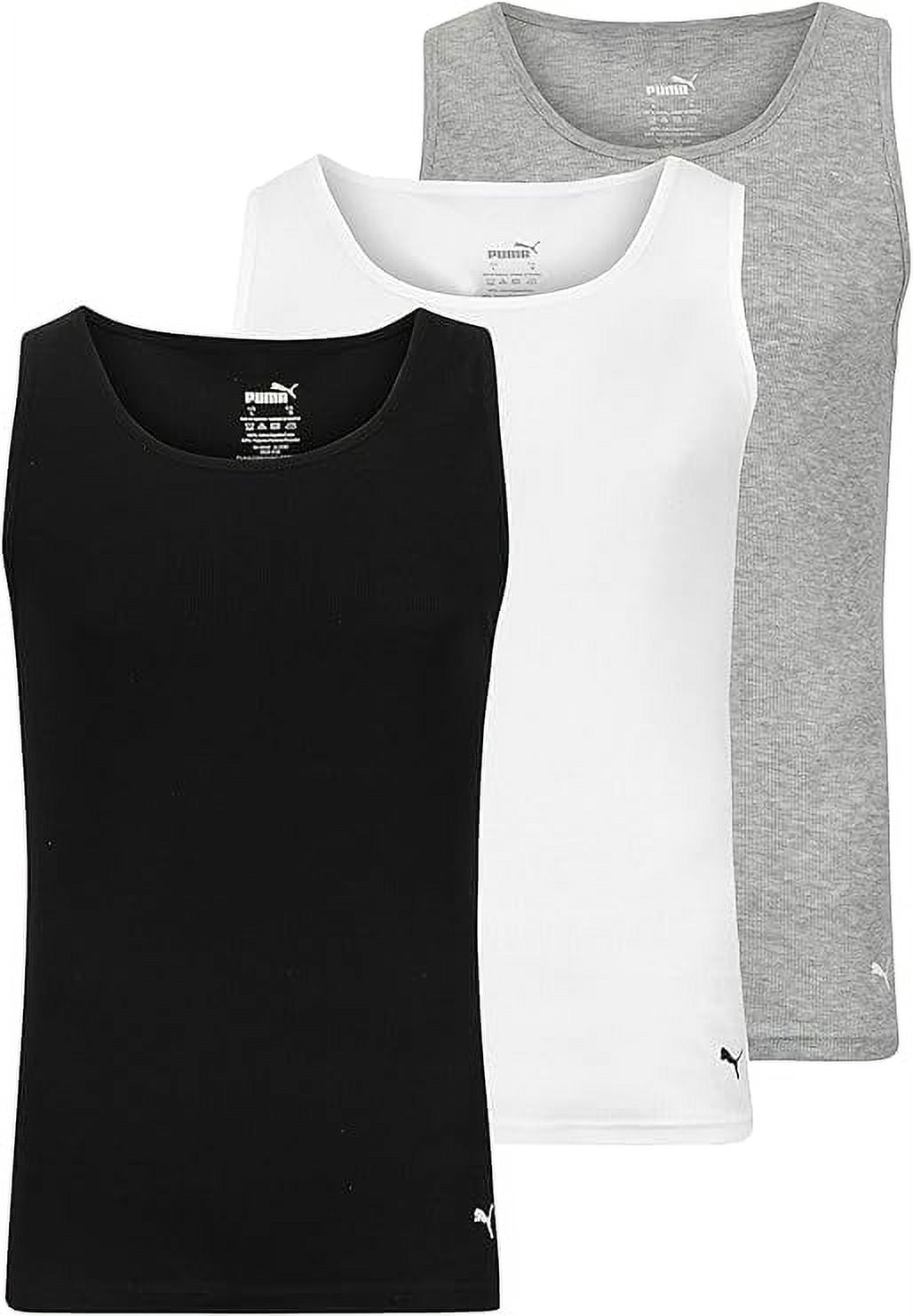 PUMA Men s 3 Pack Ribbed Tank Tops 459 XL Walmart