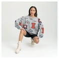 thumbnail image 4 of Women's Gameday Couture Gray Illinois Fighting Illini Always on Repeat Fleece Sweatshirt, 4 of 6
