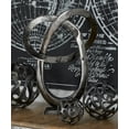thumbnail image 2 of DecMode Aluminum Modern Loop Sculpture, Grey, 2 of 4