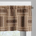 thumbnail image 5 of Ambesonne Traditional Valance & Curtain, Geometrical, 55"x45", Brown Caramel, 5 of 6