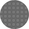 thumbnail image 1 of Ahgly Company Indoor Round Patterned Gunmetal Gray Area Rugs, 8' Round, 1 of 6
