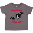 thumbnail image 3 of Inktastic My Auntie Loves Me Orca Family Boys or Girls Toddler T-Shirt, 3 of 5