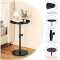 thumbnail image 4 of Metal End Table, Height Adjustable Side Tables Living Room, Small Side Table for Small Spaces Round Drink Table TV Tray Table for Living Room, Bedroom, Balcony, Office, Indoor & Outdoor, 4 of 9