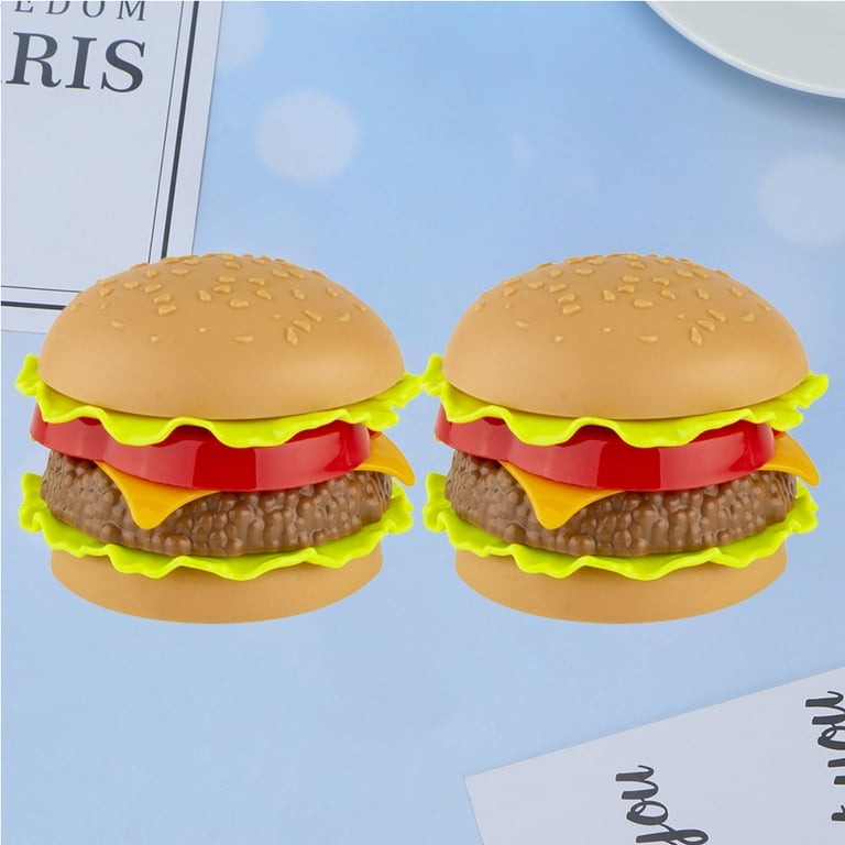 2 Set Fries Playing House Set Simulation Plastic Mini Burger Model Kids Kitchen Toys Play Food Set