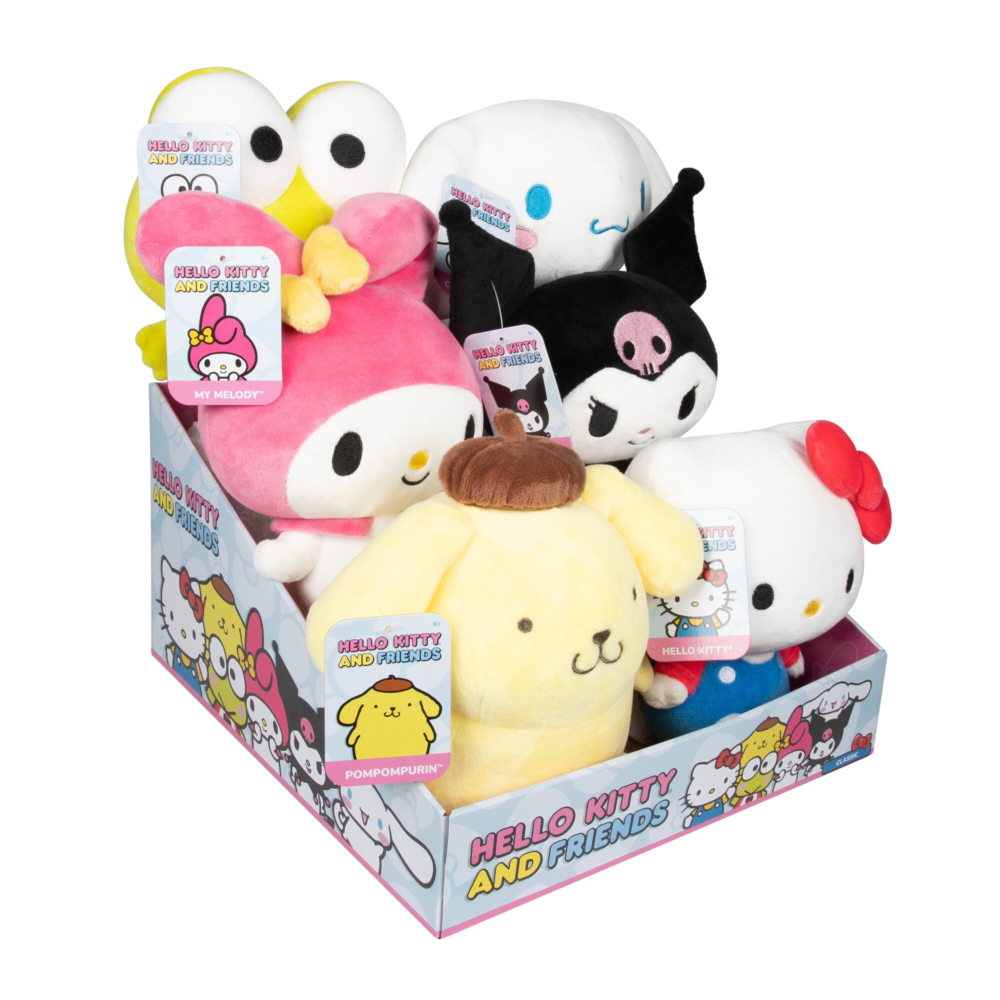Hello Kitty & Friends Classic 8" Plush Assortment – 1 Random, Styles May Vary