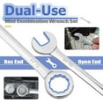 thumbnail image 4 of HUGFEGWE Small Wrench Set, 10 Pieces SAE Open End and Box End Combination Wrenches 5/32"-7/16" Mini Ignition Wrench Ratchet Spanner Repair Tools for Automotive Industry Electronics CA919-68145, 4 of 9