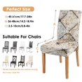 thumbnail image 6 of Artistic Boho Chic Dining Chair Covers for Kitchen Set of 4, Washable Stretch Slipcovers Featuring Vintage Tribal Patterns, Removable Polyester Seat Protectors for Rustic Farmhouse Decor, 6 of 7