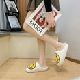 thumbnail image 6 of YAZI smiley face slippers for women indoor and outdoor menfluffy cute, 6 of 14