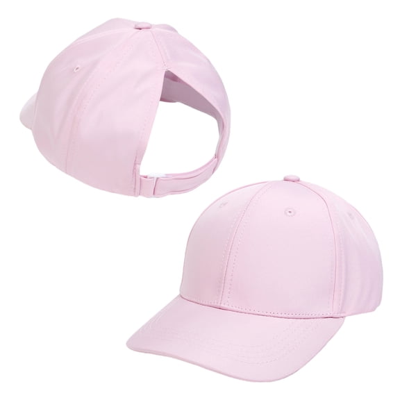LIZENG Girls Glitter Baseball Cap Kids Adjustable Ponytail Hat Toddler Summer Mesh Trucker Hats