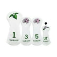 thumbnail image 2 of Baoblaze 4Pcs Golf Head Covers Fashion Golf Wood Headcovers for Golfer Adults Outdoor White, 2 of 8