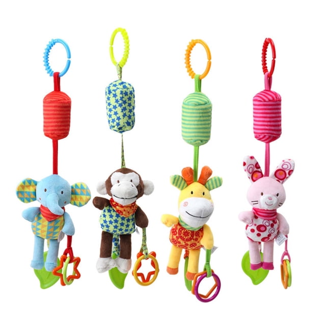 Teissuly Neonatal Baby Plush Toys, Comfort Toys, Soft Rattles Teether Hanging Bell Plush Toys Teissuly WER202310163078