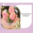 thumbnail image 3 of Soap Flower Dried Flower Bouquet Rose Superior Quality Glass Cover Eternal Flower Gift Box For Xmas Valentine Day Wedding Mom's Day Anniversary, 3 of 7