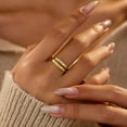 thumbnail image 3 of 925 Sterling Silver Inspirational Jewelry Rings for Women Adjustable Wrap Open Rings Heart Ring Personality Encouragement Gift to Daughter Birthday Christmas Gifts for Couple Men, 3 of 12