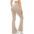thumbnail image 4 of Flare Leggings For Women High Waist Soft Bootcut Yoga Pants Tall Long Bootleg Pants, 4 of 8