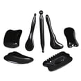 thumbnail image 5 of 7Pcs Guasha Scraping Massage Tool Guasha Board Face Lift Resin for Women Men Adults Traditional Facial Scraping Massage Tool Scraping Board Black, 5 of 9