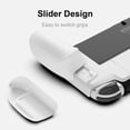 thumbnail image 5 of Para Nintendo Switch Modelo Oled Y Regular: Carcasa Dura Con Un Mango Y Empuñaduras Intercambiables [para Adaptarse A Todos Los Tamaños De Mano] [sin Estuche De Transporte] - Blanco, 5 of 5