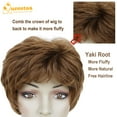 thumbnail image 5 of QUEENTAS Short Brown Wig for Women Layered Pixie Cut Wig Natural Curly Wigs Glueless Brown Short Wigs for Black Women, 5 of 8