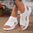 thumbnail image 4 of SACFOF Women's Breathable Orthopedic Sandals Comfortable Walking Tennis Shoes Arch Support Wide Fit Plantar Fasciitis Sport Athletic Hiking Outdoor Active Summer Dressy Soft Mat Diabetic Sandals, 4 of 6